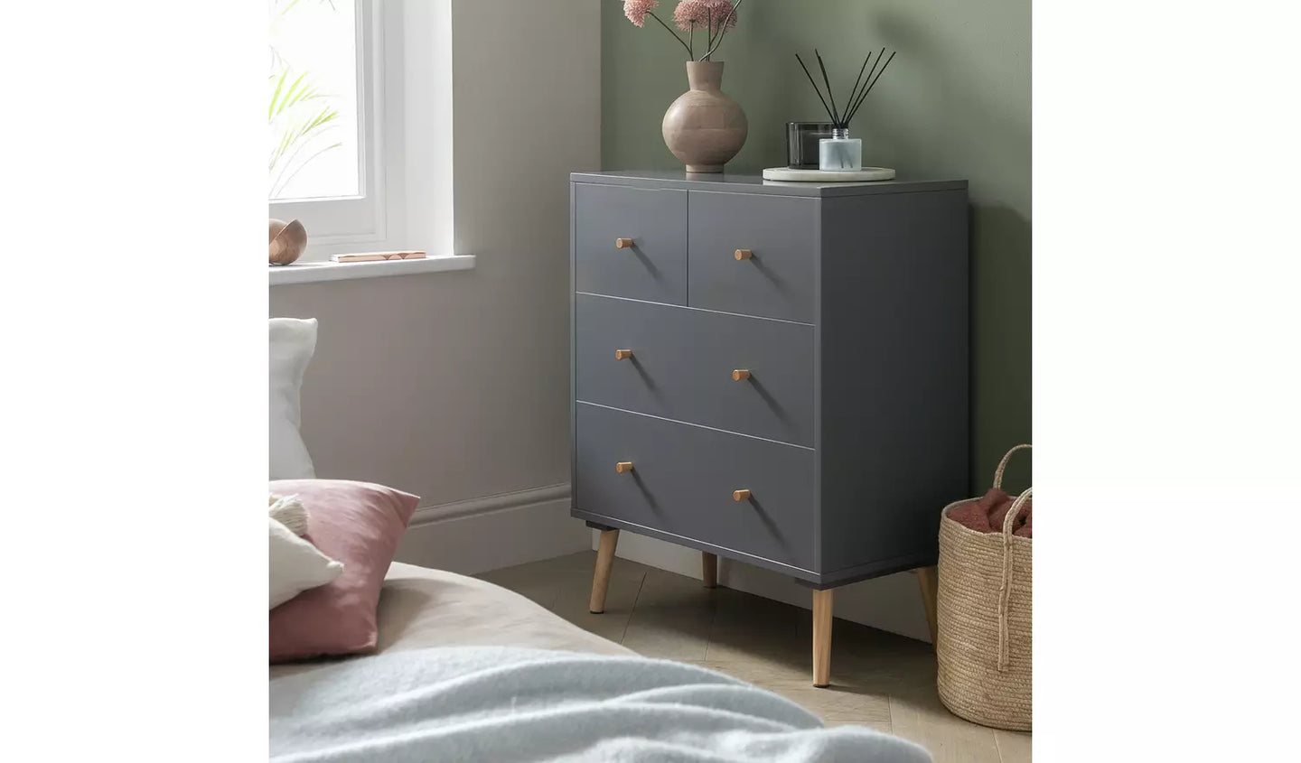 Habitat Otto 4 Drawer Chest - Grey
